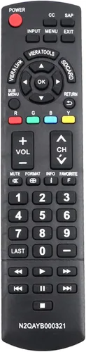 N2QAYB000321 - Control remoto para Panasonic Plasma LCD HDTV TCL26X1 TCL32G1 TCL32S1 TCL32X1 TCL37G1 TCL37S1 TCL37X1 TCP42C1 TCP42S1 TCP42U1 TCP42X