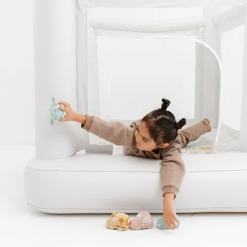 Miniatura 5 de PLAYSMOL Mini City Casa Inflable de Rebote, Casa de Salto para Juego Interior, Castillo Inflable para Niños Pequeños y Niños de 3-6, Fácil