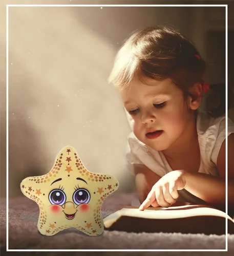 Miniatura 6 de DolliBu Juguete de peluche de estrella de mar amarilla, regalo de estrella de mar para niños y adultos, lindos animales de peluche para niños