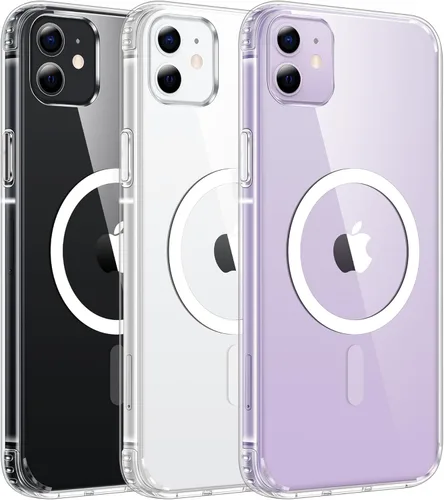 Miniatura 1396 de FNTCASE Funda para iPhone 13 Pro-Max: Fundas magnéticas transparentes compatibles con Magsafe Slim anti amarillamiento protección contra caídas
