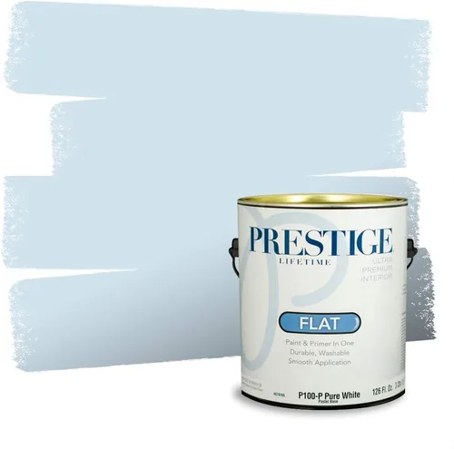 Miniatura 1255 de Pintura Exterior + imprimación PRESTIGE, todo-en-uno, 1 galón, acabado mate, color comparable al Valspar* Royal Gray* VS151-Gris real