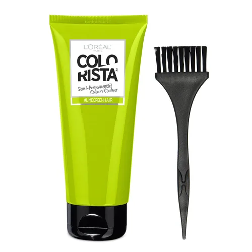 Miniatura 3 de L'Oréal Paris Color de Cabello Colorista Semipermanente para Cabello Rubio Claro o Decolorado, Verde Lima