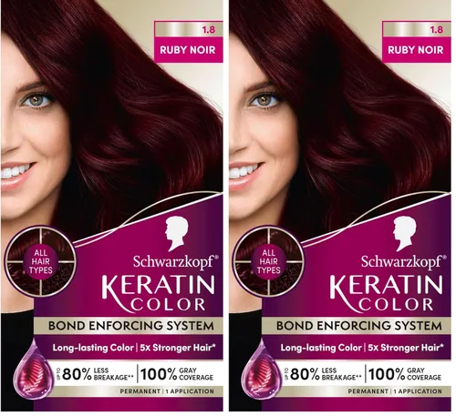Miniatura 12 de Schwarzkopf con queratina color para el cabello Ruby Noir