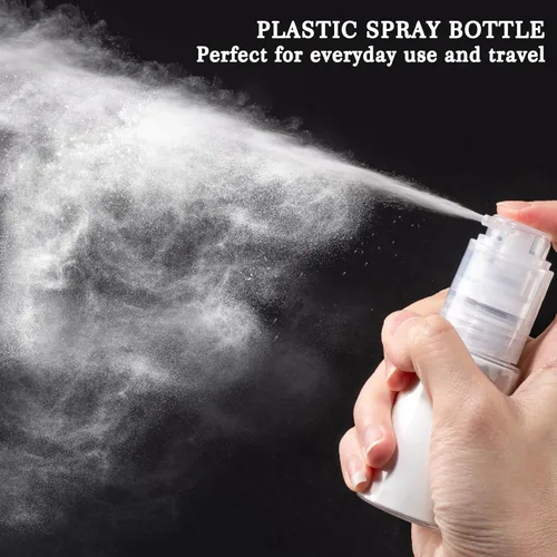Miniatura 2 de HSOMiD Paquete de 2 botellas vacías en polvo, polvo de barbero, talco, fibras capilares, aplicador para peluquería, limpieza, plantas, nebulización