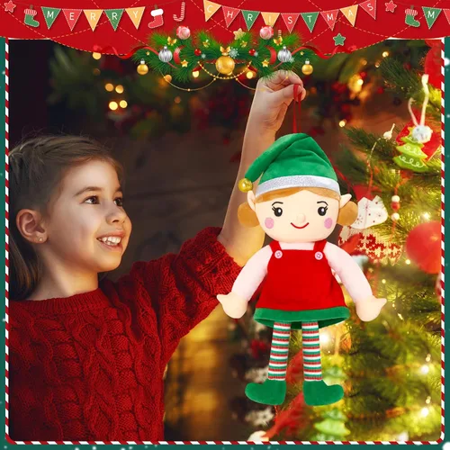Miniatura 8 de Houwsbaby Elfo de Navidad, juguetes de peluche para niños y niñas, elfos de peluche, fiestas de Navidad, decoración del hogar, regalos para niños