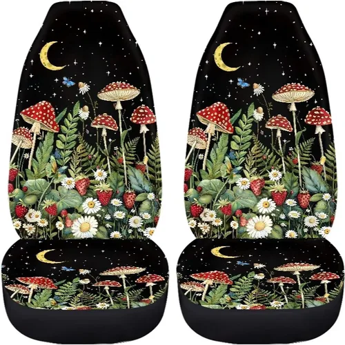 Miniatura 38 de 2 fundas de asiento para automóviles con estampado de bandera americana del 4 de julio, color negro, accesorios para el interior del vehículo