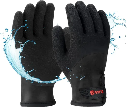 KAYGO Guantes de trabajo térmicos impermeables con aislamiento – KG140W, guantes de invierno para condiciones frías para hombres y mujeres, mano
