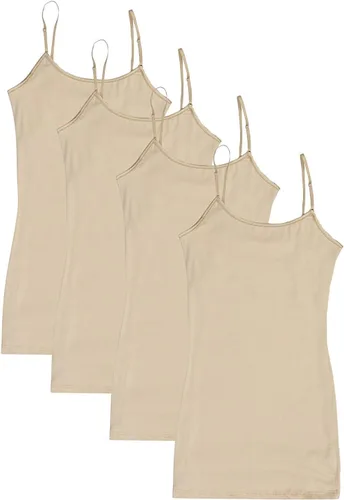 Miniatura 13 de Active - Paquete de 4 camisetas sin mangas, básicas, para mujer