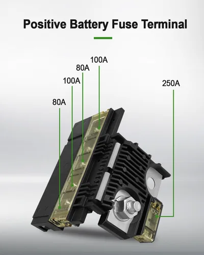 Miniatura 2 de Terminal de fusible de batería positivo de repuesto 24380-3JA1A, fusible fusible Fuselink con terminal de batería positivo para Nissan Altima