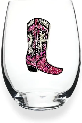 Miniatura 6 de THE QUEENS' JEWELS Horse Head - Copa de vino sin tallo, 21 onzas, regalo único para mujeres, cumpleaños, lindo, divertido, sin pintar, decorado