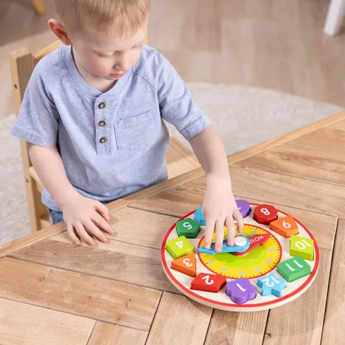 Miniatura 7 de melissa & doug reloj de clasificación de formas, Versión estándar, Multicolor