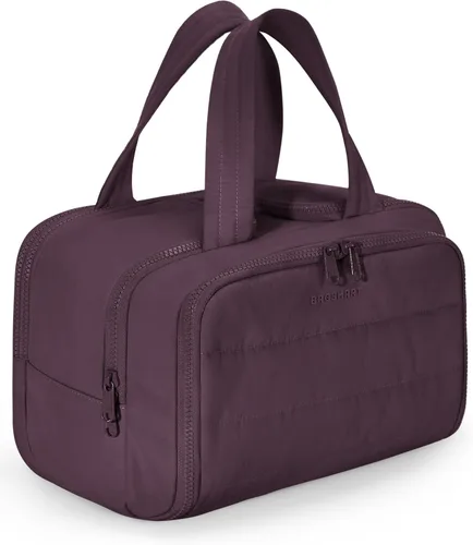 Miniatura 18 de BAGSMART Bolsa de Aseo de Viaje, Bolsa de Aseo Resistente para Mujeres, Bolsas de Aseo Ampliamente Abiertas y Esponjosas para Viajar, Organizador