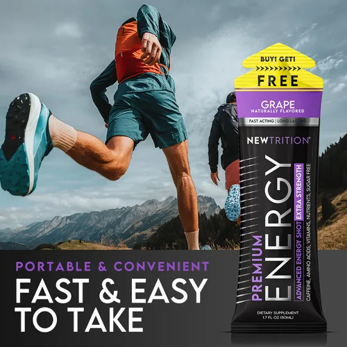 Miniatura 5 de NewTrition® Shots de Energía Extra Fuertes, Sin Azúcar 1.7 fl oz (Paquete de 24, 8 Sabores) - Bebidas Energéticas de 250mg de Cafeína con Vitamina B