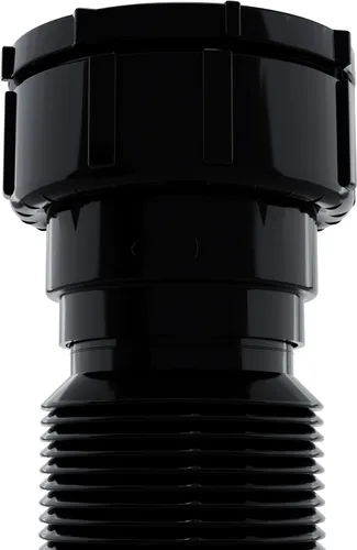 Miniatura 3 de Trampa P flexible para tubos de drenaje de 1-1/2 pulgadas (negro - 24 pulgadas de longitud) con conexiones ajustables para fregaderos de cocina