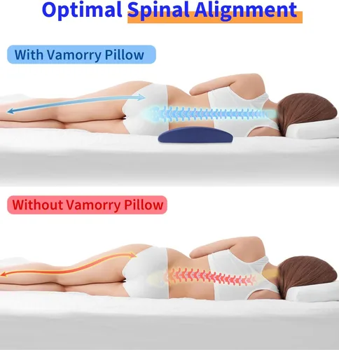Miniatura 5 de Almohada de Apoyo Lumbar para la Cama para Aliviar el Dolor de Espalda: Almohada de Espalda Baja para Dormir - Almohada de Cintura de Espuma