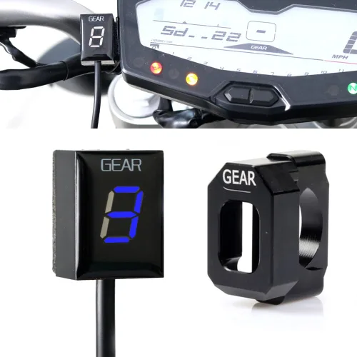 Miniatura 10 de Impermeable 1-6 velocidades LED Indicador digital de engranajes Medidor de pantalla para Yamaha FZ6 FZ6R FZS600 FZS1000 Fazer XJ6 YZF-R6 R6S R1 FZ8