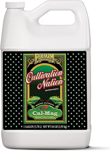 FoxFarm Cultivation Nation Cal-Mag para plantas - 4-0-0, 3% de calcio, 1% de magnesio - 1 galón