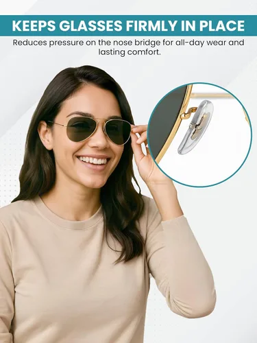 Miniatura 6 de SPORTS WORLD VISION RB Glasses - Almohadillas para la nariz PVC suave cierto RB Aviator almohadillas de cojín 0.59 pulgadas con clip fácil