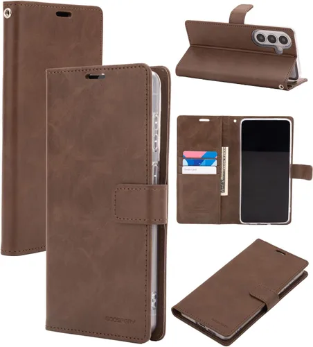 Miniatura 38 de GOOSPERY Blue Moon Wallet para Samsung Galaxy Note 10 Case (2019) Funda de cuero con tapa (Negro)