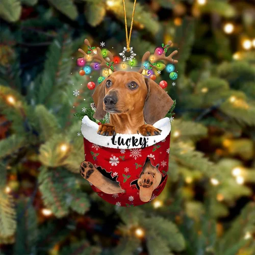 Miniatura 84 de Adorno de Navidad personalizado para perro Airedale Terrier en bolsillo de nieve, adorno para árbol de Navidad, idea de regalo para amantes