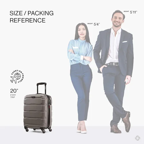 Miniatura 242 de Samsonite Omni PC - Maleta extensible rígida, Negro