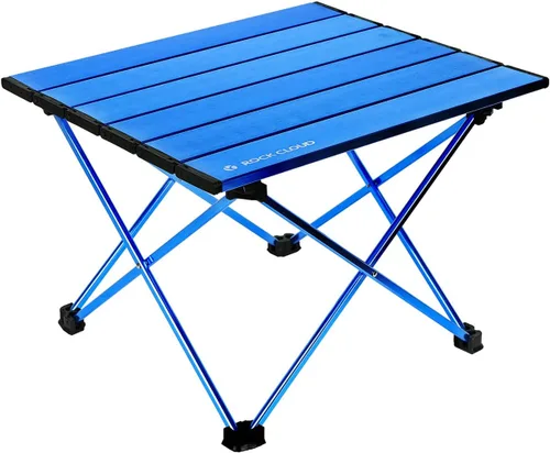 Miniatura 13 de ROCK CLOUD Mesa de campamento portátil de aluminio ultraligera, mesa de playa plegable para camping, senderismo, mochileros, picnic al aire libre