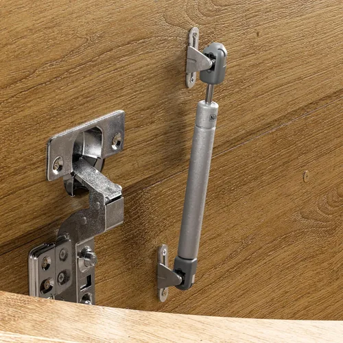 Miniatura 9 de Mesa auxiliar redonda, mesa central acanalada de 31.5 pulgadas con almacenamiento, mesa de centro elevable con almohadillas ajustables, puerta
