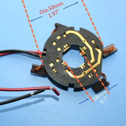 Miniatura 4 de 2602-20 2650-20 22-22-1630 Soporte de cepillo de carbono para cepillo de repuesto para AEG 2601-20 2605-20 2651-20 2652-20 taladro 18V Impact Driver