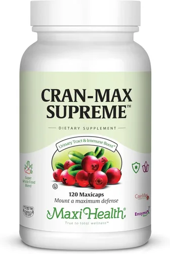 Miniatura 4 de Maxi-Health CranMax Supreme Cranberry Suplemento Cápsulas - Tracto urinario y apoyo inmunológico - 60 unidades - 1 mes de suministro