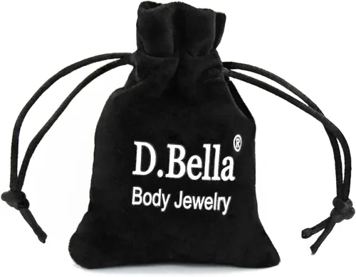 Miniatura 2 de D.Bella 65 piezas de retención transparente de piercing flexible para labios, nariz, tabique, ceja, pezón, lengua, cartílago, tragus, arete bioflex