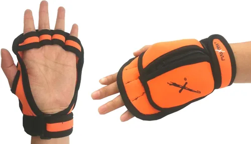 Miniatura 3 de MaxxMMA Guantes con peso ajustables, juego de 2 libras, peso extraíble (2 x 0.5 libras cada guante) para esculpir MMA Kickboxing, cardio, aeróbicos