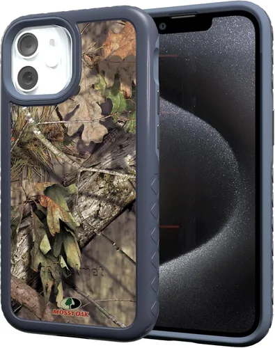 Miniatura 91 de cellhelmet Mossy Oak Agua Yellowfin Funda de doble capa en gris diseñada para iPhone 13 Mini a prueba de golpes y caídas, duradera, como se ve