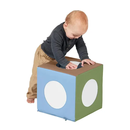 Miniatura 10 de ECR4Kids SoftZone - Cubo de espejo, juguete sensorial, tono de tierra Tono tierra