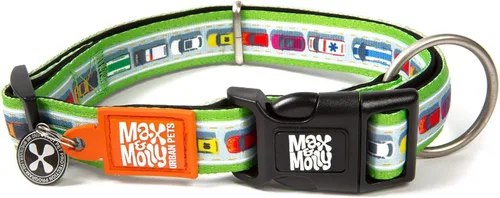 Miniatura 26 de Max & Molly Urban Pets Smart ID - Collar para perro con etiqueta de seguridad QR Gotcha! para mascotas y perfil de mascota personalizado, neopreno
