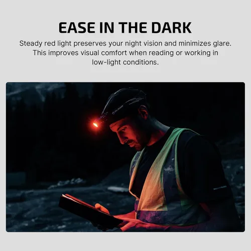 Miniatura 5 de OLIGHT Perun 3 Linterna Frontal Recargable, 3000 Lúmenes LED Faro con Luz Roja, Lámpara de Cabeza Impermeable con Banda para la Cabeza para Verde OD