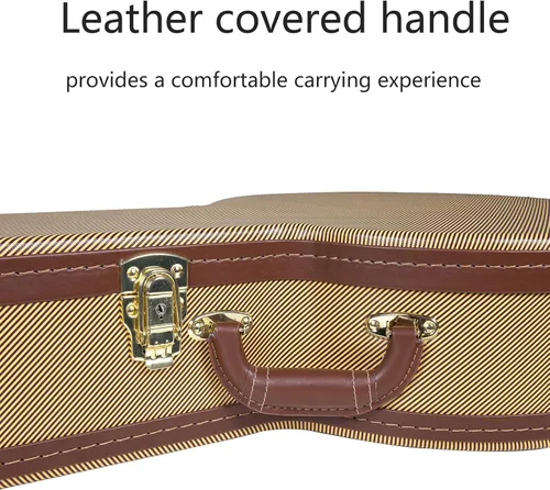 Miniatura 5 de Crossrock Estuche de banjo moldeado de ABS para resonador y tenor de 5 cuerdas Estilo de mochila, pestillo de bloqueo, interior de felpa – Negro