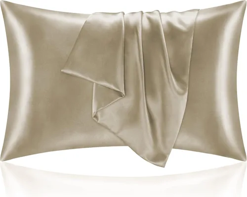 Miniatura 141 de Bedelite Funda de almohada de satén para el cuerpo, súper suave y refrescante, para el cabello y la piel, transpirable, sedosa y larga, 20 x 54 Rosa