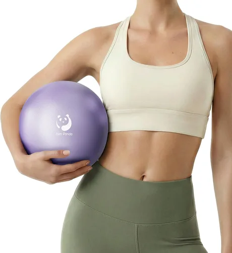 Miniatura 17 de Slim Panda Pelota de Pilates, Pelota de Ejercicio Pequeña de 9 Pulgadas, Mini Pelota de Yoga Antiestallido para Estabilidad, Entrenamiento, Barre
