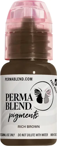 Miniatura 9 de Perma Blend Pigmento de tinta de tatuaje de cejas rubio jengibre, suministros profesionales de microblading para cejas, botella de 1/2 oz