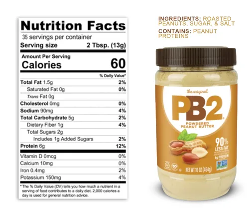 Miniatura 3 de PB2 Paquete de mantequilla de maní en polvo, 16 oz