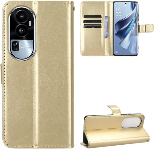 Miniatura 49 de Funda para Honor X50i, funda de cuero con tapa para Honor X50i 5G CRT-AN00 Case Gold Oro