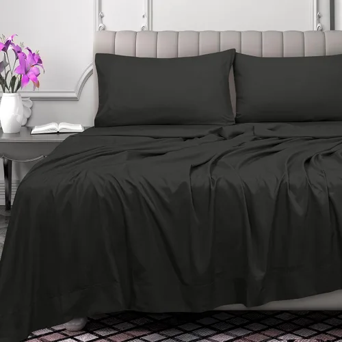 Miniatura 2 de Royale Linens Sábana encimera de 300 hilos de 100 % algodón peinado de fibras largas, súper suave, sábana encimera de tamaño individual se vende por