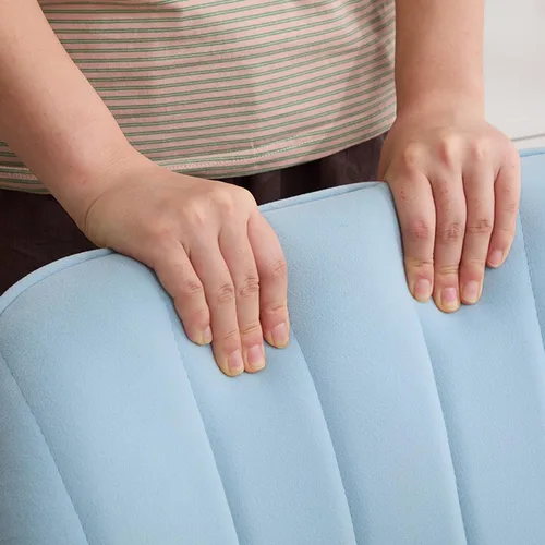 Miniatura 5 de Silla de oficina de terciopelo, sillas de escritorio tapizadas para oficina en casa con ruedas giratorias ajustables, ergonómica para sala de estar