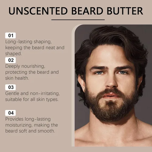 Miniatura 3 de Cosmetics Para Barba, Bálsamo Estimulante de Barba, Bálsamo Estimulante de Barba Ultra Potente, Crema Para Barba, Hidrata y Fortalece la Barba, 3.5
