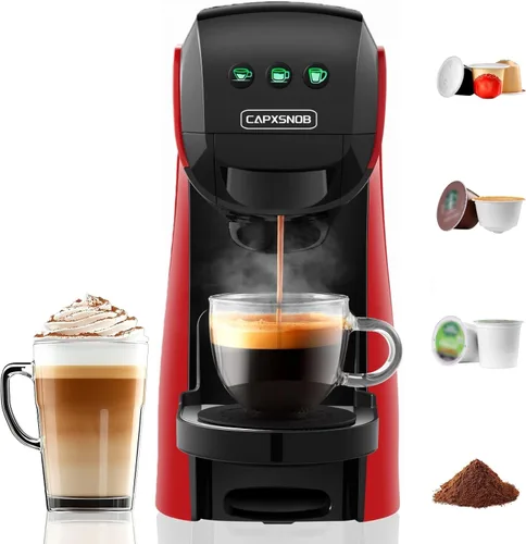 Miniatura 12 de Warriors1 - Cafetera de una sola porción para Keurig K Cup, máquina de café espresso para Nespresso Original, cápsulas Dolce Gusto, café molido
