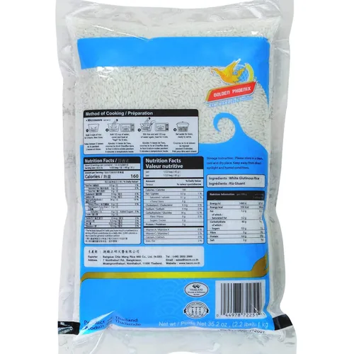Miniatura 2 de Golden Phoenix Arroz dulce tailandés – Arroz pegajoso prémium para postres o pasteles de arroz, ideal para dietas sin gluten, 2.2 libras