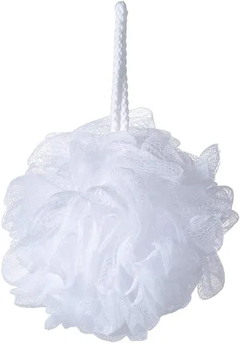 Miniatura 2 de Esponja de baño lufa ducha Puf de ducha de malla blanca, paquete de 6 (1.23 oz/pieza)