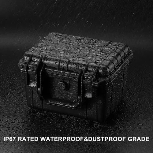 Miniatura 7 de Mayouko Caja de herramientas portátil con esponja a prueba de golpes, grado impermeable IP67, funda rígida impermeable con inserto de espuma, cardán