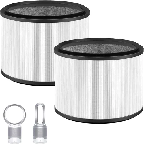 Filtro de repuesto HP01 HP02 actualizado para Dyson Fan HP01 HP02 DP01 DP02, filtro de vidrio H13 True HEPA de 360° para purificadores de escritorio