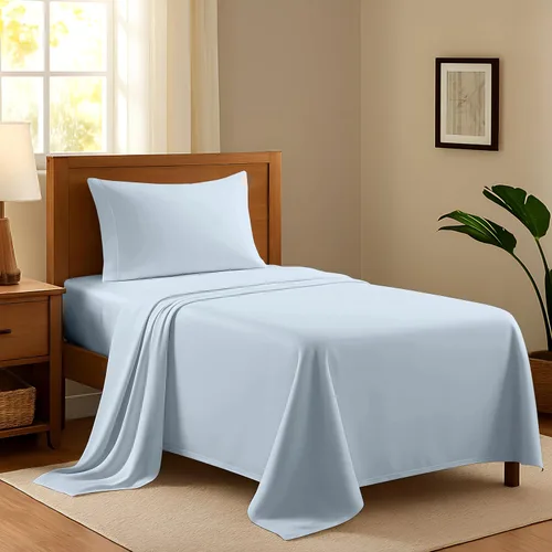 Miniatura 13 de Juego de sábanas 100% algodón egipcio para cama individual, sábanas de lujo de la serie 600 refinadas para cama de tamaño individual